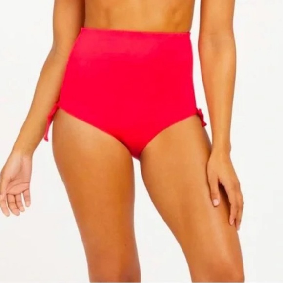 Spanx 50126R Women's Sz M Hibiscus Pink Adjustable High-Rise Swim Brief Bottoms - Picture 7 of 8